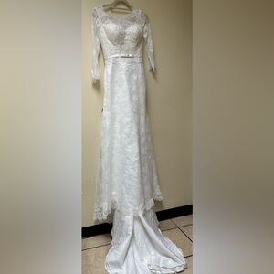 NWT: Juliet Elegant White Lace Wedding Dress🤍